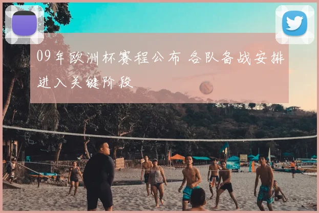 09年欧洲杯赛程公布 各队备战安排进入关键阶段